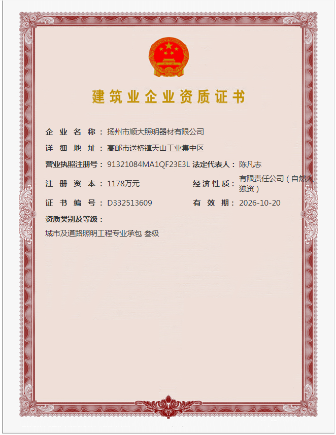 建筑業(yè)企業(yè)資質